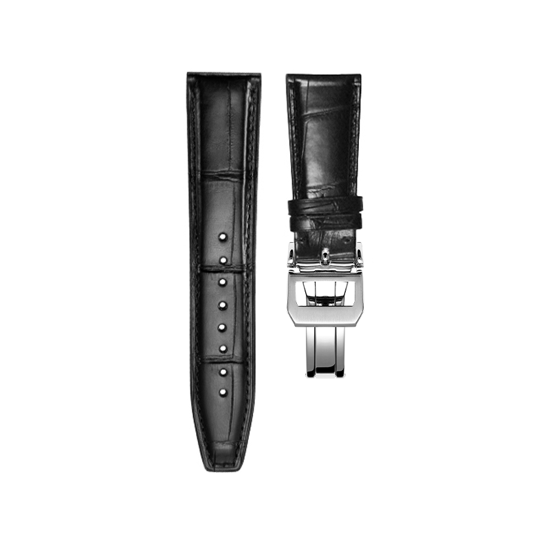 Black Nile Crocodile Strap for IWC