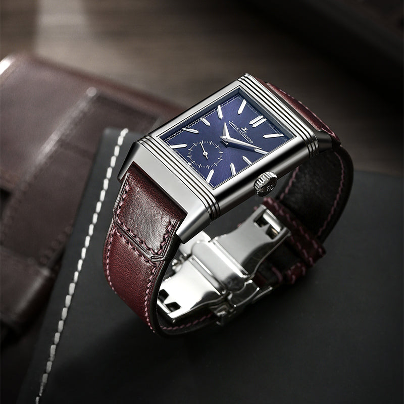 Dark Red Harness Crazy Horse Leather Strap