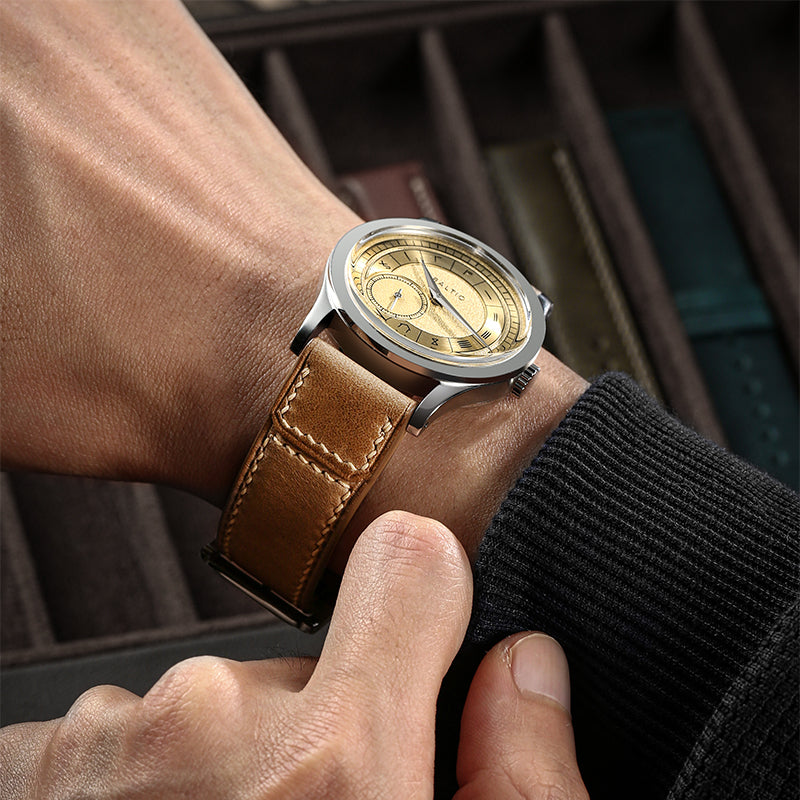 Light Brown Harness Crazy Horse Leather Strap