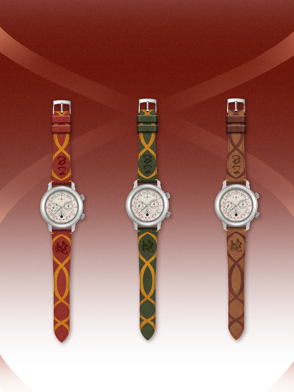 JU Year of the Snake Limied Edition Strap - Verdant Green