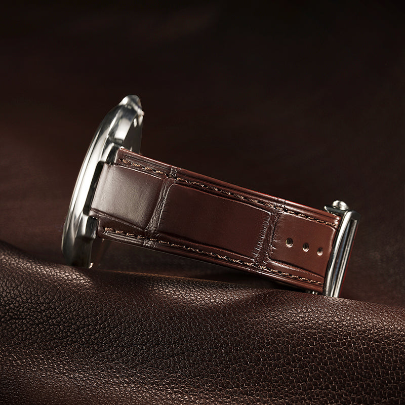 Brown Quick-release Alligator Straps for Ballon Bleu de Cartier
