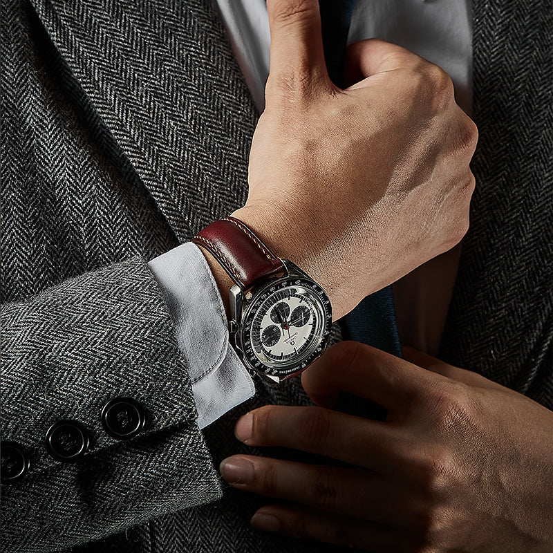 Dark Red Knight Crazy Horse Leather Strap