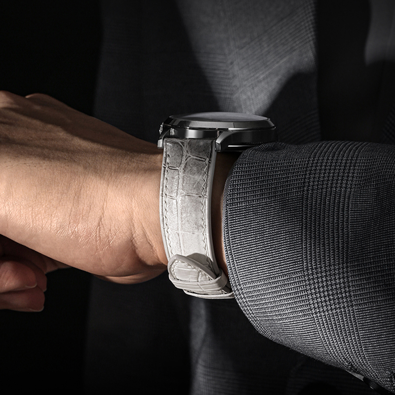 Himalayan Hillside View Crocodile Watch Strap
