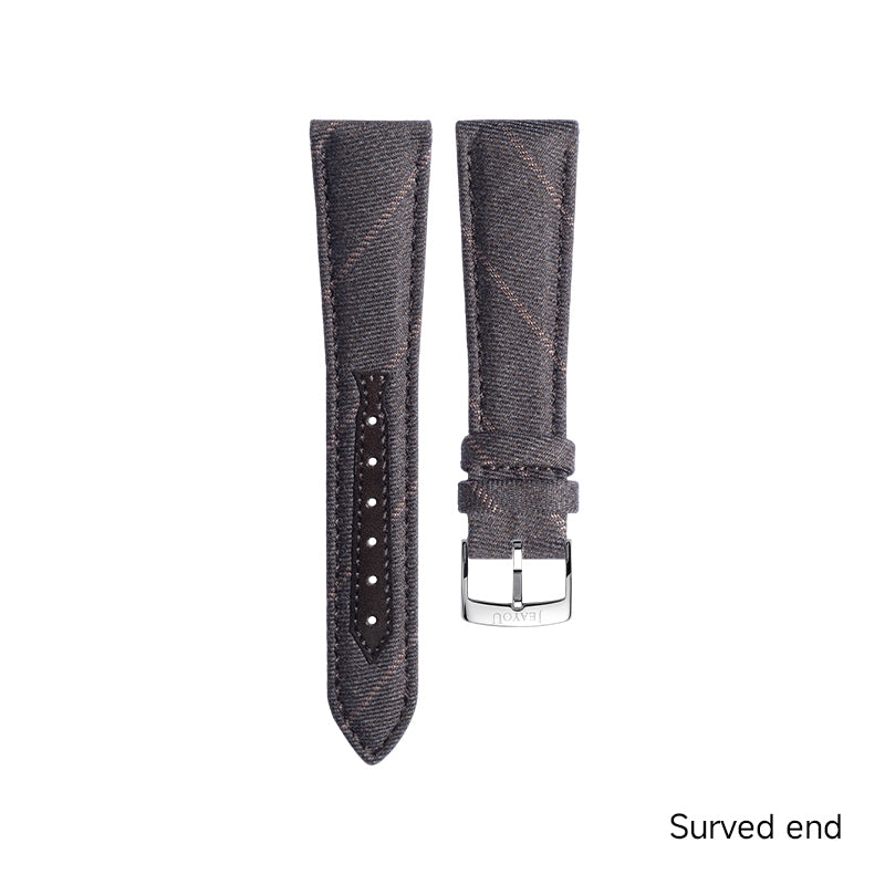JU Tailored Noble Wool Strap(Classic)—Mocha Grey Twill