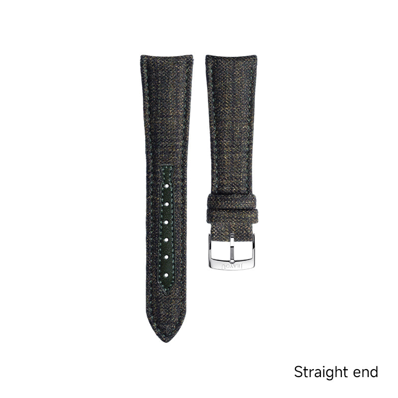JU Tailored Noble Wool Strap(Classic)—Blackish Green Plaid