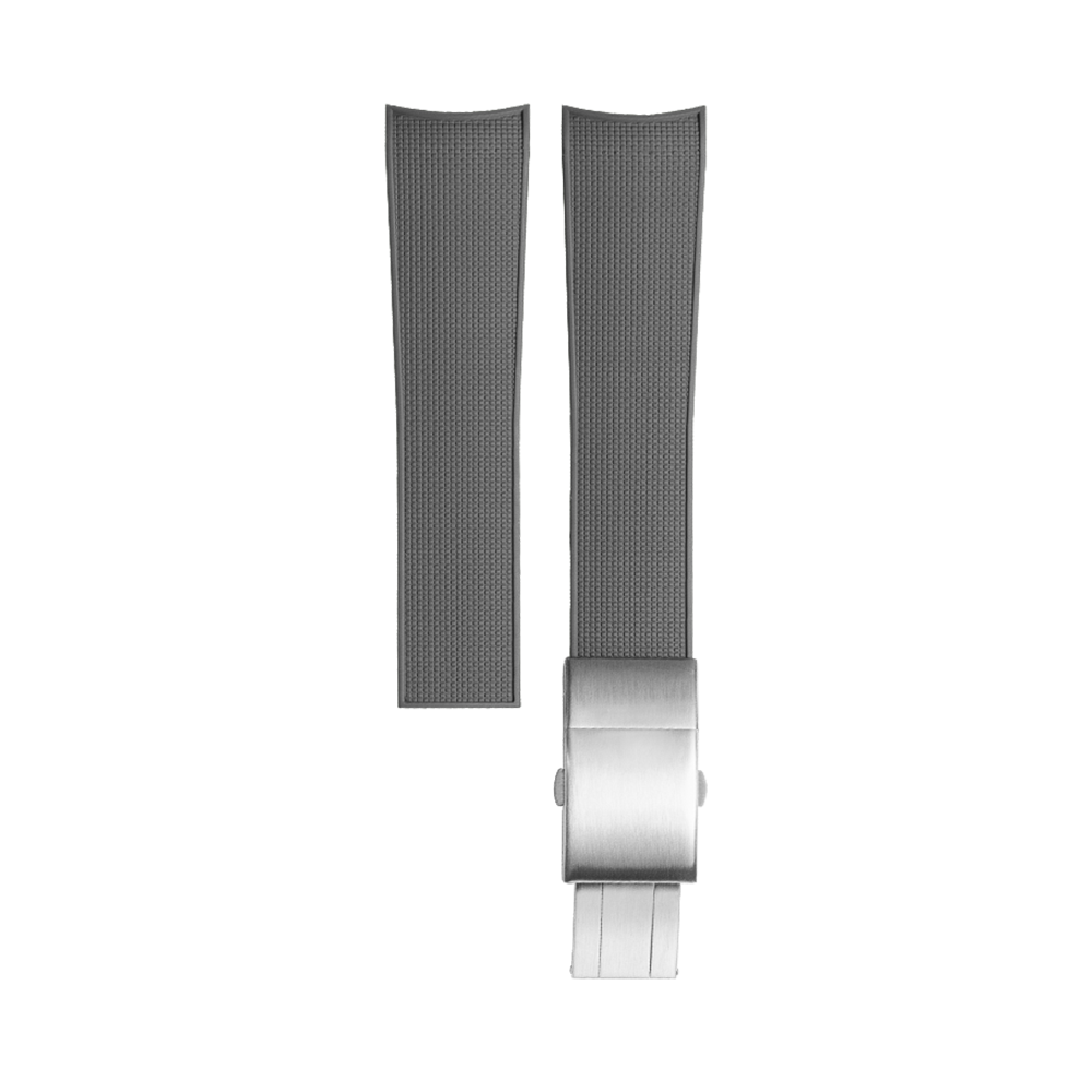 Grey CTS FKM Rubber Strap for Longines Hydroconquest