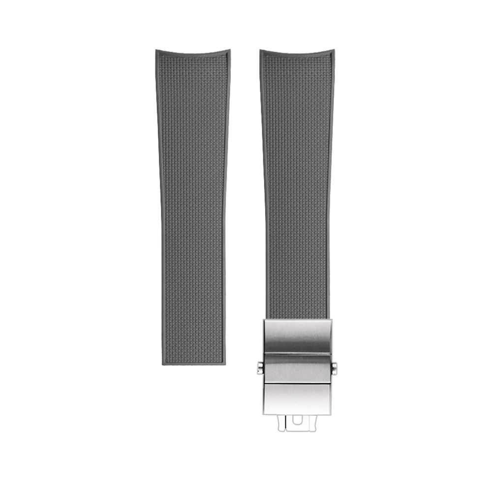 Grey CTS FKM Rubber Strap for Longines Hydroconquest